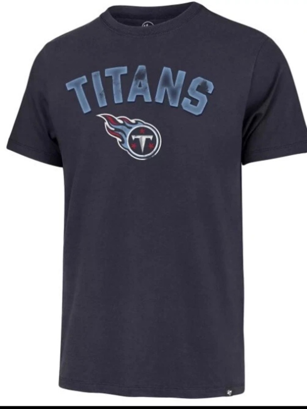 '47 Tennessee Titans All Arch Franklin Short Sleeve Navy Tee Men's Size Small